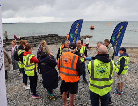 Safety crew and volunteers