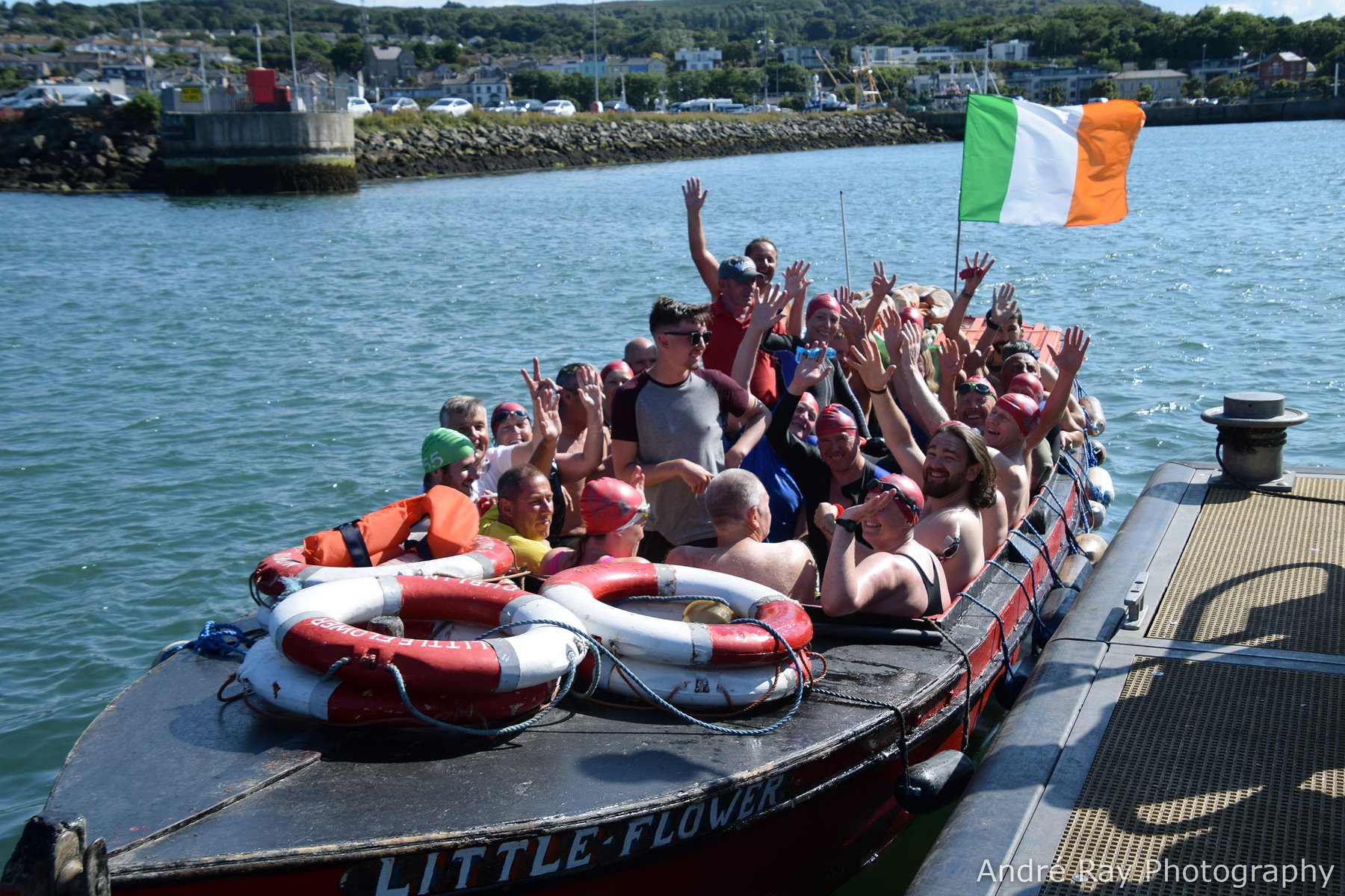 Liffey Swim aerial view