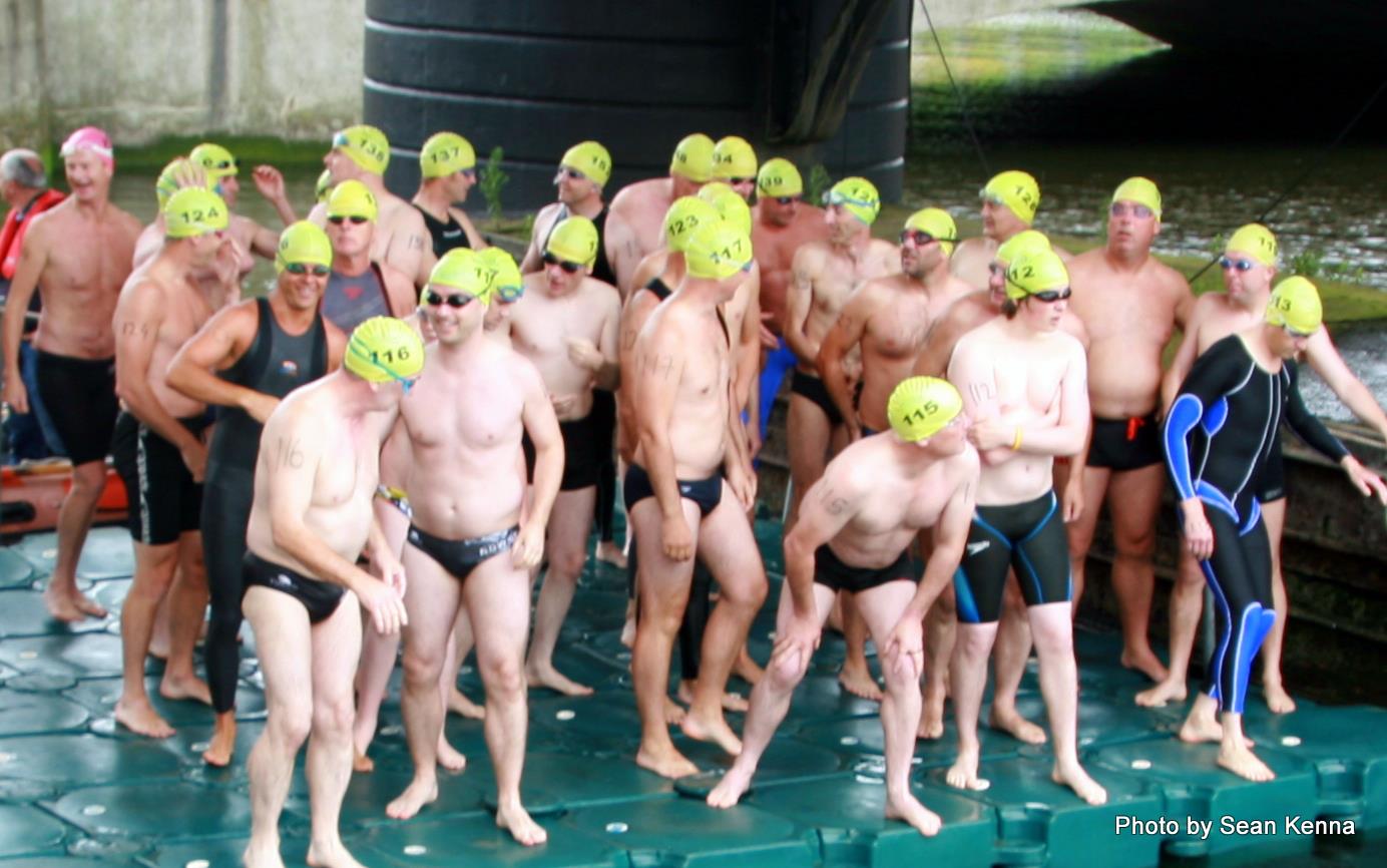 Liffey Swim start